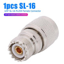 Walkie-Talkie N Type L16 Male Plug to UHF SL-16 PL259 Female Connector Converter