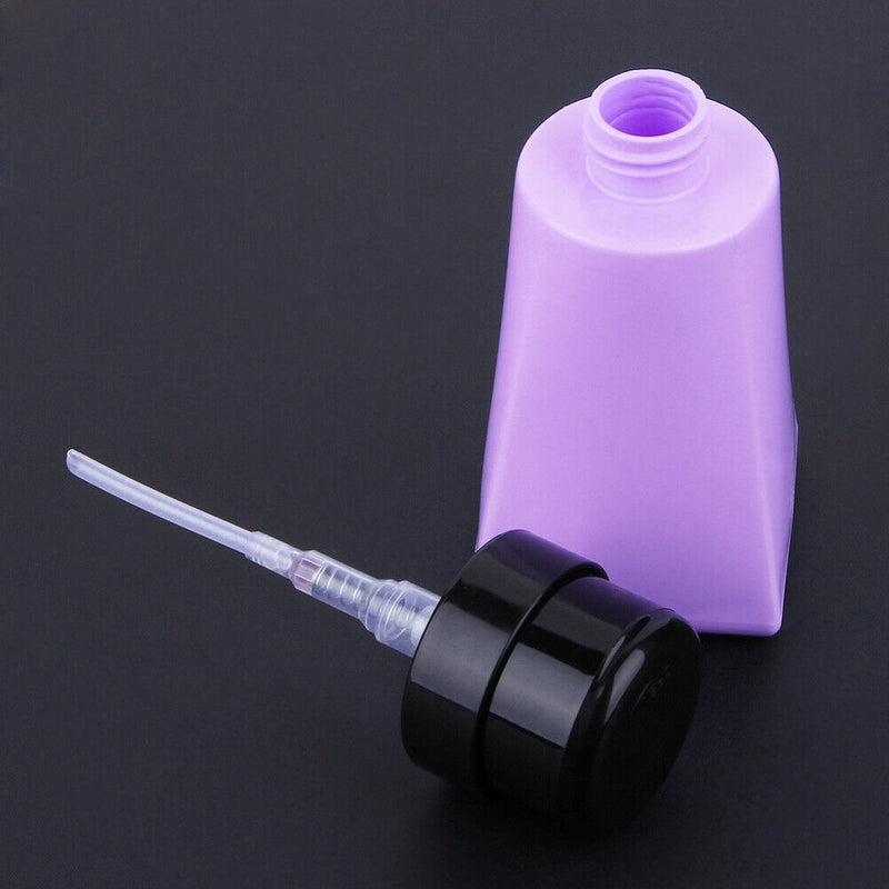 220ml Empty Pump Dispenser Nail Polish Gel Remover Press Bottle Manicure To