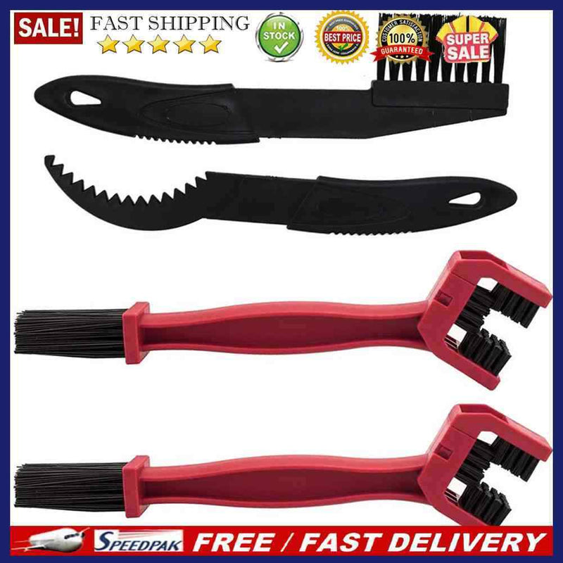 4pcs MTB Cycling Cleaning Kit Bicycle Chain Cleaner Brushes Scrubber Wash Too