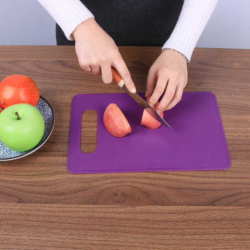 10pcs Plastic Non Slip Anti Bacterium Cutting Board Chopping Block(Purple)