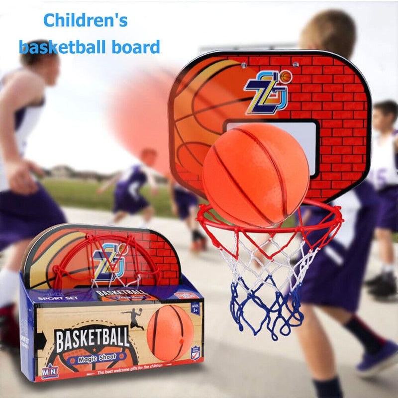Plastic Basketball Backboard Hoop Set Wall Suction Basketball Board for Chi