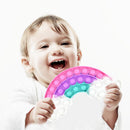 Rainbow Cloud Push Bubble Sensory Toys Portable Anti-stress Squeeze Toys Newly