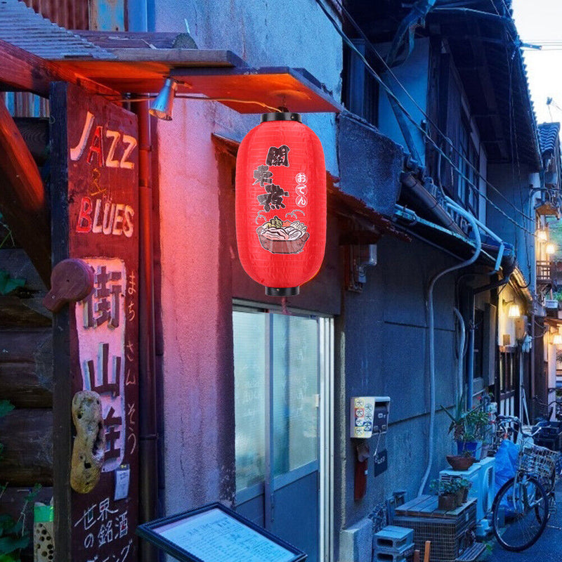 10in/25cm Spray Painting Lantern Fabric Cloth Japanese Style Decorative Lantern