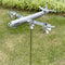 Aircraft Modeling Metal Windmill Garden Sculpture Home Decors for Yard Garden