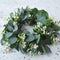 Christmas Olive Leaf Eucalyptus Wreath Leaves Garland Decoration Ornaments M1O8