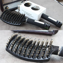 Multifunction Curved Shape Comb Hairdressing Massage Comb Brush (Black) Newly