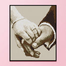 14CT Full Cross Stitch Hand in Hand Stamped DIY Kits Handmade Embroidery Newly