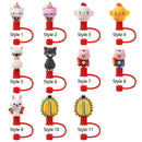 Reusable Silicone Straw Plug Cup Accessories Straw Tips Cover Drinking Dust Cap