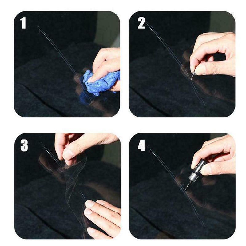 Glass Repair Agent Car Windshield Repair Agent Kit Crack Repair Headlamp W8W3