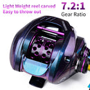 #A 7.2/1 Speed Ratio Baitcasting Wheel Right Left Hand 10kg Max Drag for River L