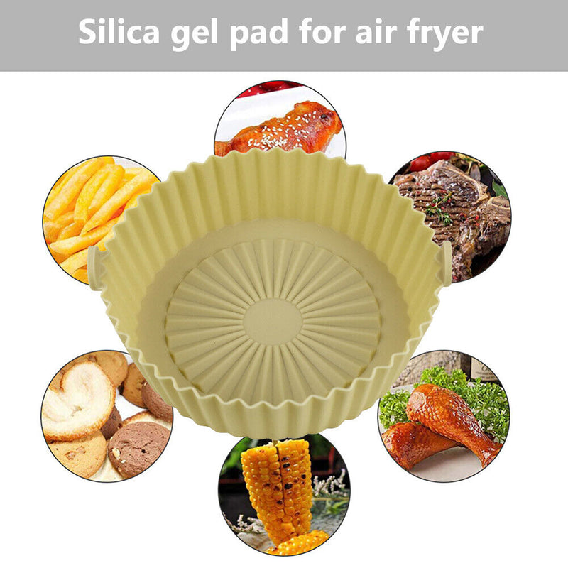 Round Air Fryer Silicone Pot Replacement Silicone Food Safe Washable Accessories