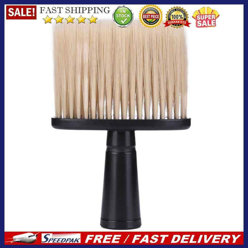 Wood Handle Salon Barber Neck Hair Clean Hairbrush Hairdresser Styling Brus