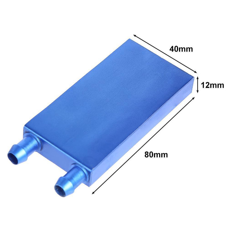 80x40x12mm Aluminium CPU Graphics Card Hard Disk Water Cooling Waterblock