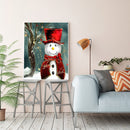 Oil Paint By Numbers Picture DIY Painting Snowman Nature Painting Kit Art