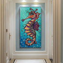 Hippocampus Oil Paint By Numbers Kits Canvas Picture DIY Wall Art Craft Color