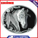 Western Embossed Belt Personality Fashion Horse Head Buckle Gifts for Women Men