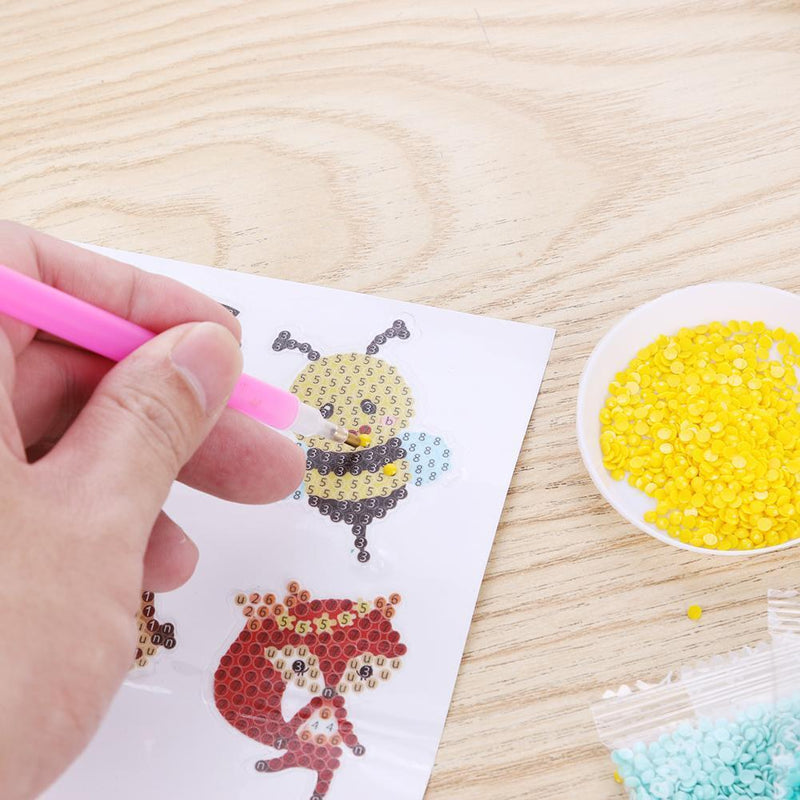 DIY Kids Round Diamond Stickers Full Drill Diamond Painting Embroidery Craft