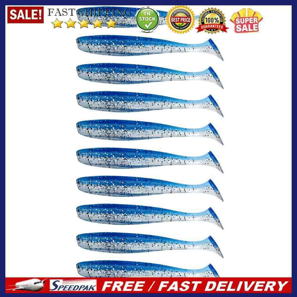 10pcs 9cm 4.2g Two Colora Bionic Mandarin Fish Fishing Lures Crankbait Soft B