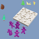 Cone Baking Tool Christmas Candy Molds Cookie Man Snowman Shape Chocolate Mold