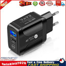 5A USB Type C Fast Charger Mobile Phone Wall Charging Adapter (Black EU) Newly