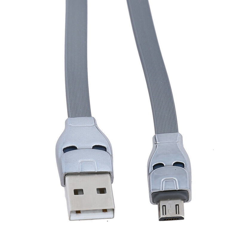 1.2M 2.4A Alloy Enclosure Micro USB TPE Fast Charging Cable for Android Device