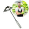 1* Steel Hardened Hollow Hoe Handheld Weeding Rake Planting Value W5U0 K2U3