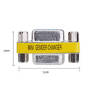 2pcs DB9 Female to Female Adapter Gender Changer Serial RS232 Coupler