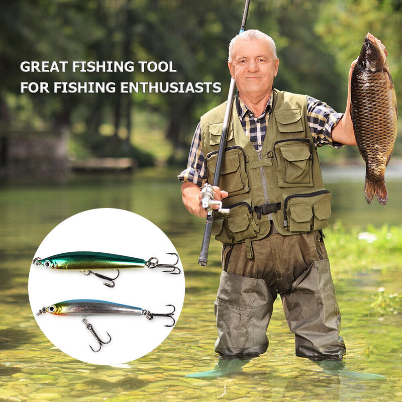 5x Fishing Lures 3.5g 5cm Minnow Lure Hard Bait Crankbait Wobbler Fishing T