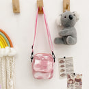 Fashion PU Leather Flap Clutch Women Tie Dyeing Phone Casual Shoulder Bags