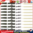 40pc Fishing Tackle carp lead clips Quick Change swivels Anti Sleeve Newly