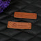 12pcs PU Leather Keywords on Clothing Garment Labels for Jeans Bag