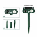 Garden Supplies Pest Repeller Solar Powered Scarer Repellent Animal Chaser