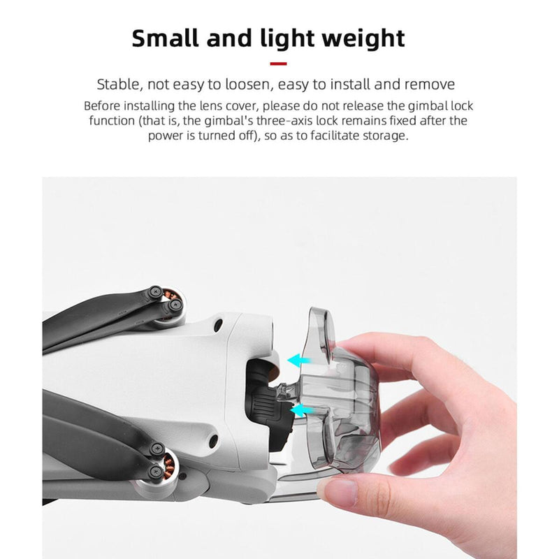 Gimbal Camera Lens Hood Protector Cap Drone Guard Cover for DJI Mini 3 Pro.