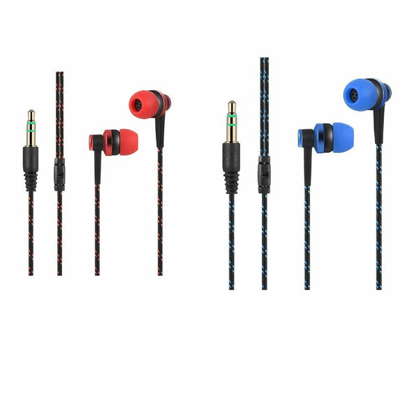 Wired Mobile Phone Earpiece HiFi Headphone In-Ear Earphone 3.5mm Earbuds Stereo