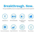 USB Bluetooth 5.0 Audio Adapter Transmitter Receiver Speaker U5Z4 AUX Fo B5V2