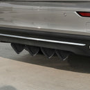 4pcs/set Universal Screw Installation Car Rear Diffuser Add-Ons (Black) Newly