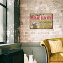 Man Cave Sheet Metal Drawing Metal Painting Tin Wall Home Poster Bedroom Sign