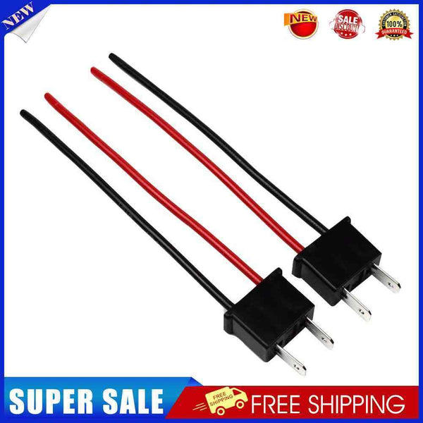 1 Pair H7 Bulb Socket Headlamp Fog Lamp Wiring Harness Male Connector Adapt