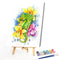 Animals in Flowers Partial Oil Paint By Numbers Kit DIY Wall Art Picture Craf