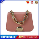 Designer Women Chain PU Leather Shoulder Crossbody Bag Mini Handbag (Pink)