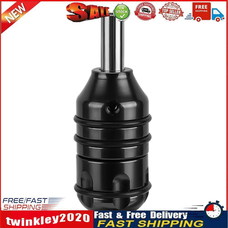 Aluminum Alloy Tattoo Grip 24mm Handle Non-Slip Self-locked Tube (Black) Newly