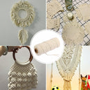 5pcs Cotton Rope Beige DIY Twisted Cord Crafts Wedding Home Deco