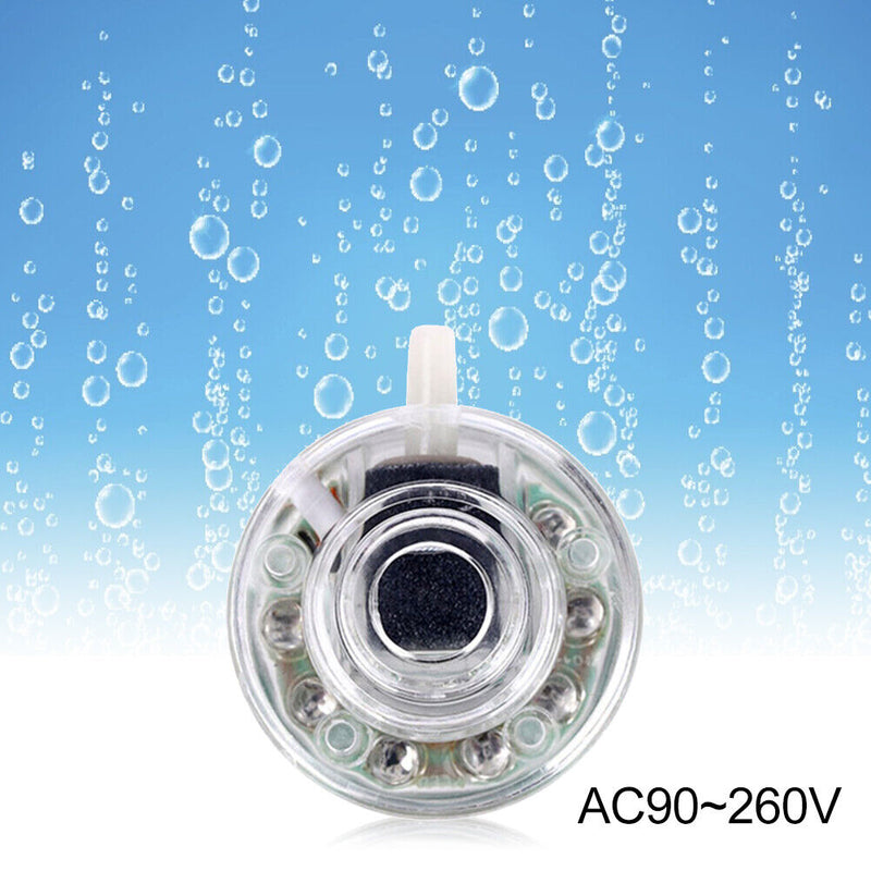 Fish Tank Air Stone Bubble Light LED Underwater LED Color Changing Oxygen L