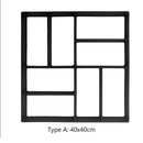 Garden Pavement Mold DIY Paving Cement Brick Road Concrete Path Maker (A)