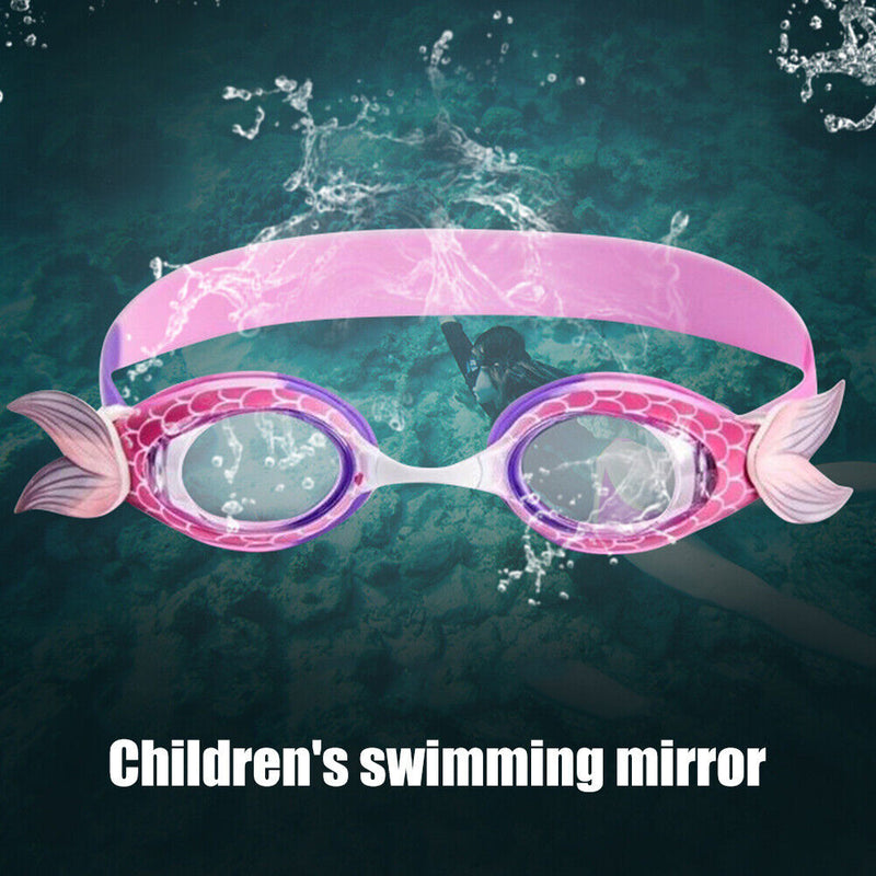 Silicone Eyewear Swimming Glasses Waterproof Cartoon Mermaid Swimming Goggl