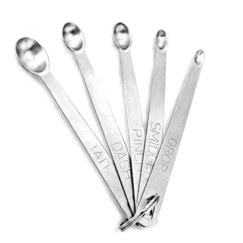 11.5*1.5cm Measuring Spoons Steel Mini Set Smidgen Pinch Dash J5Q6 ZAA 5 J5V2