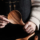 Teak Rice Spoon Set Cooking Spatula Scoop Kitchen Utensils Handle Hot I5U3