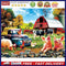 DIY Poultry Grassland Rhinestone Picture Full Round Diamond Mosaic Painting K