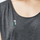 Fashion Capsule Love Shape Pills Bottle Pin Brooch Clothes Badge (Style 1)