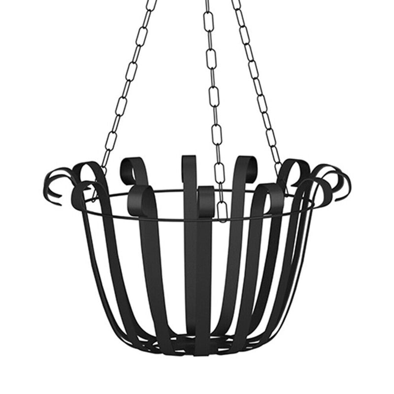 Iron Hanging Baskets for Plants Flower Pot Basketball Balcony Garden Plant Hanger